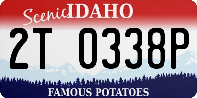 ID license plate 2T0338P