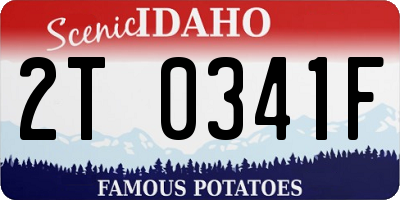 ID license plate 2T0341F