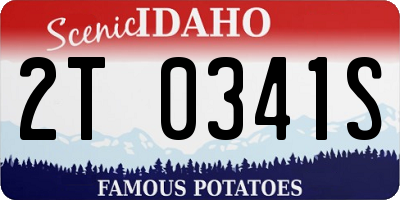 ID license plate 2T0341S