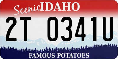 ID license plate 2T0341U