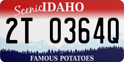 ID license plate 2T0364Q