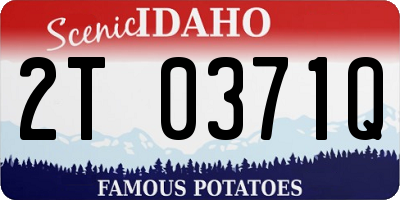 ID license plate 2T0371Q
