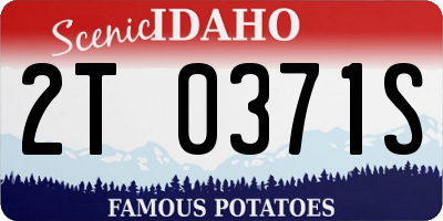 ID license plate 2T0371S