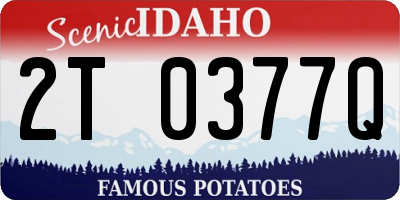 ID license plate 2T0377Q