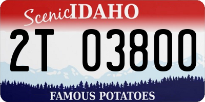 ID license plate 2T0380O
