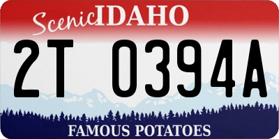 ID license plate 2T0394A