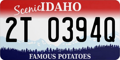 ID license plate 2T0394Q