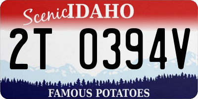 ID license plate 2T0394V