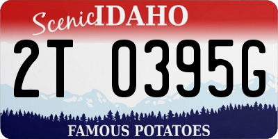 ID license plate 2T0395G