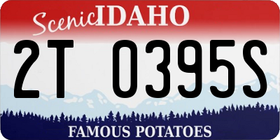 ID license plate 2T0395S