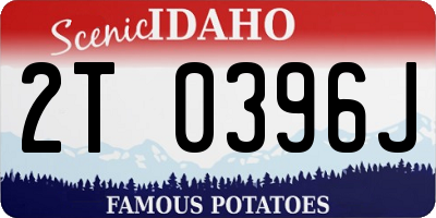 ID license plate 2T0396J