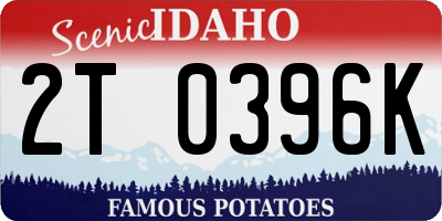 ID license plate 2T0396K