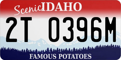ID license plate 2T0396M