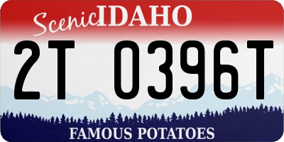 ID license plate 2T0396T