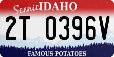 ID license plate 2T0396V