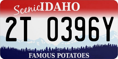 ID license plate 2T0396Y