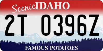 ID license plate 2T0396Z