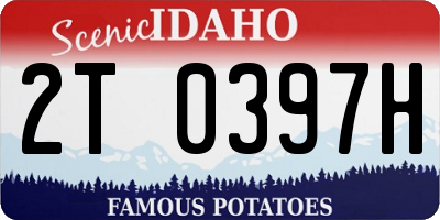ID license plate 2T0397H