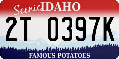 ID license plate 2T0397K
