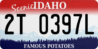 ID license plate 2T0397L