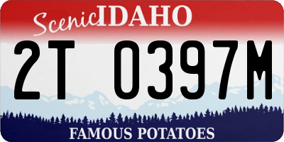 ID license plate 2T0397M