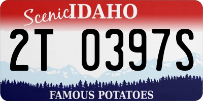 ID license plate 2T0397S