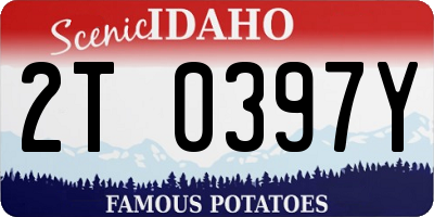 ID license plate 2T0397Y