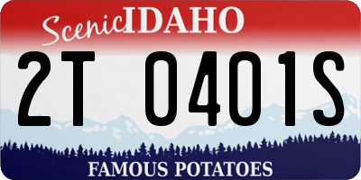 ID license plate 2T0401S