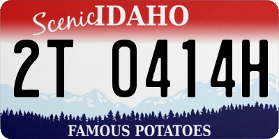 ID license plate 2T0414H