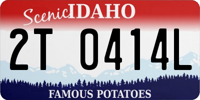 ID license plate 2T0414L