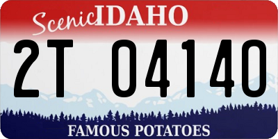 ID license plate 2T0414O