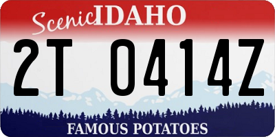ID license plate 2T0414Z
