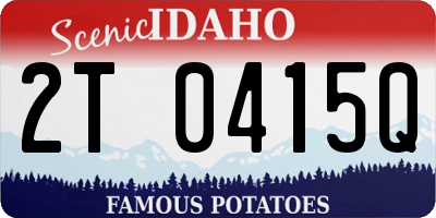 ID license plate 2T0415Q