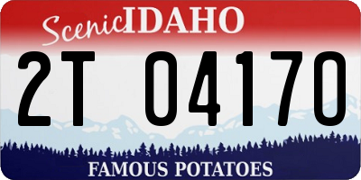 ID license plate 2T0417O