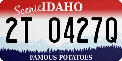 ID license plate 2T0427Q