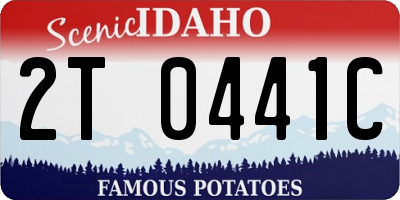 ID license plate 2T0441C