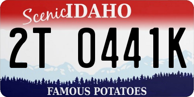 ID license plate 2T0441K