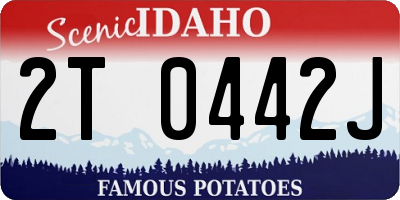 ID license plate 2T0442J