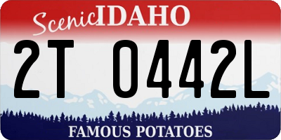 ID license plate 2T0442L