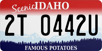 ID license plate 2T0442U