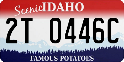 ID license plate 2T0446C