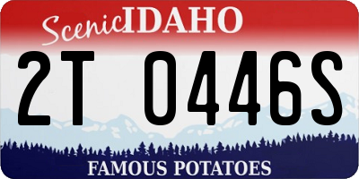 ID license plate 2T0446S