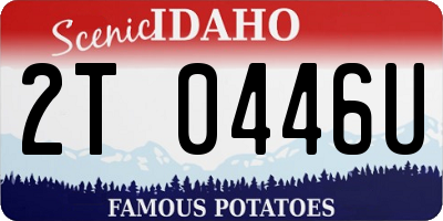 ID license plate 2T0446U