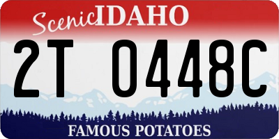 ID license plate 2T0448C