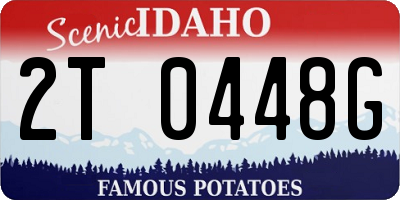 ID license plate 2T0448G