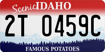 ID license plate 2T0459C