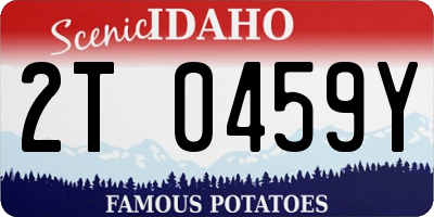 ID license plate 2T0459Y