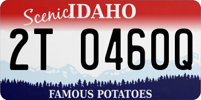 ID license plate 2T0460Q