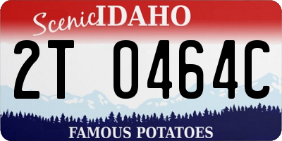 ID license plate 2T0464C