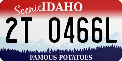 ID license plate 2T0466L